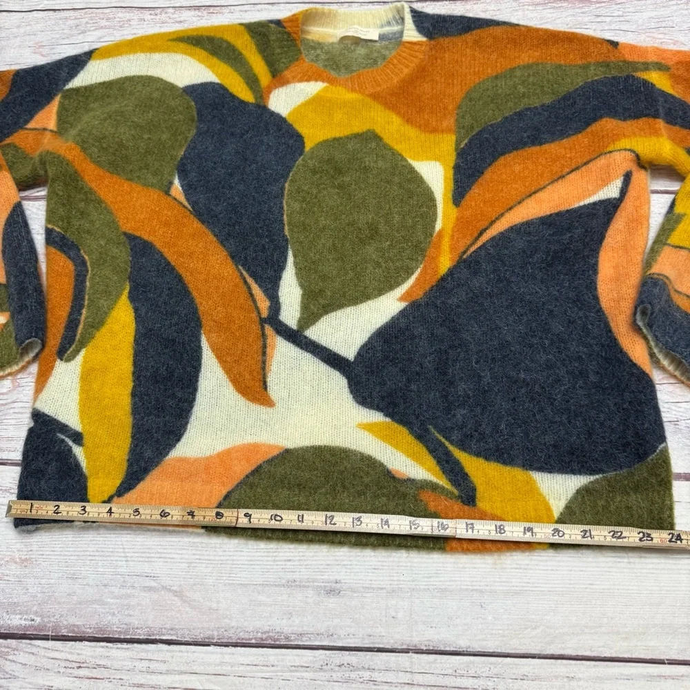Sezane Nahla Sweater In Fall Foliage Wool Mohair Size XXL - Picture 5 of 9